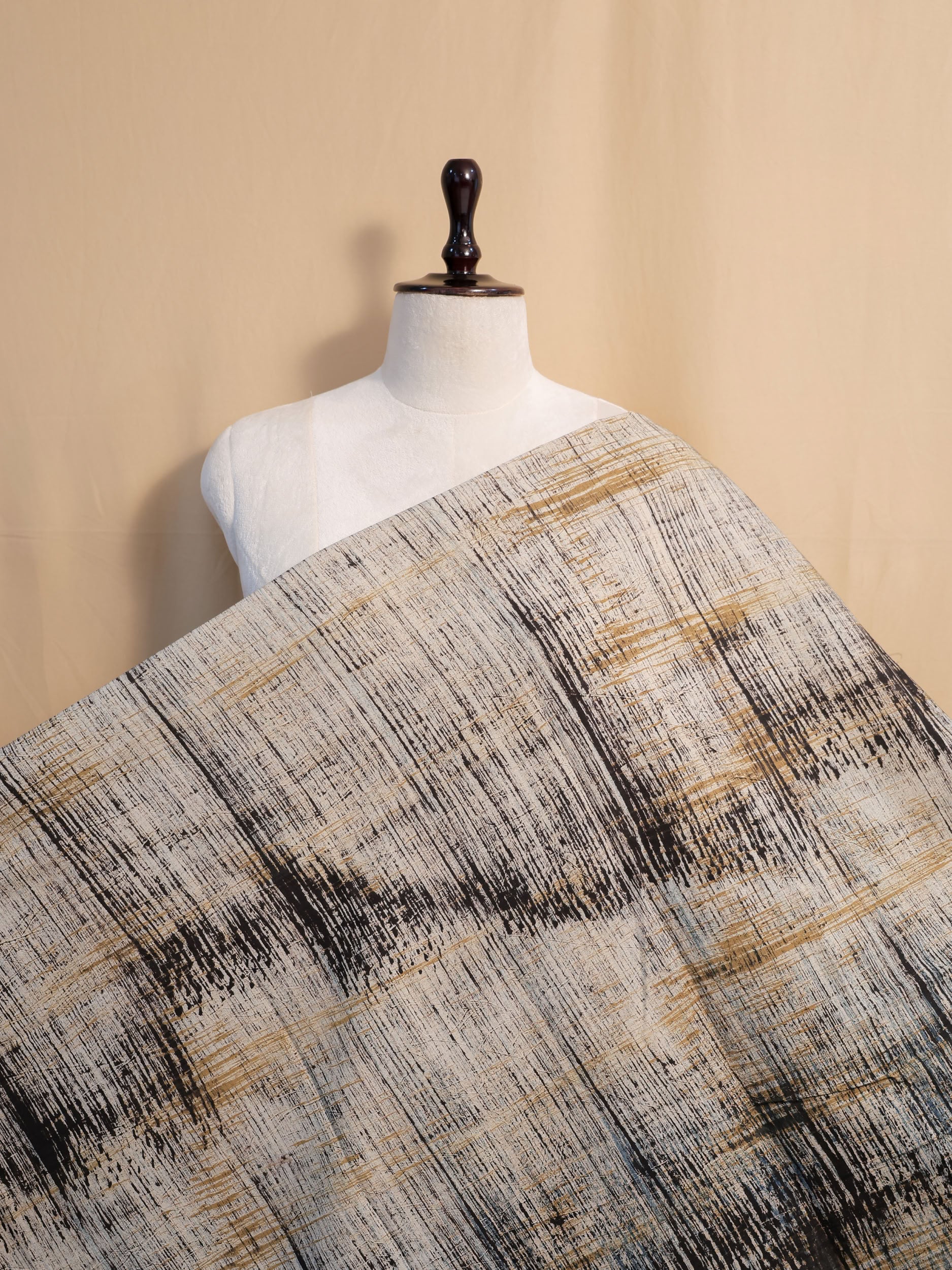 Ajrakh Hand Block Printed Cotton Fabric | Natural Dyes