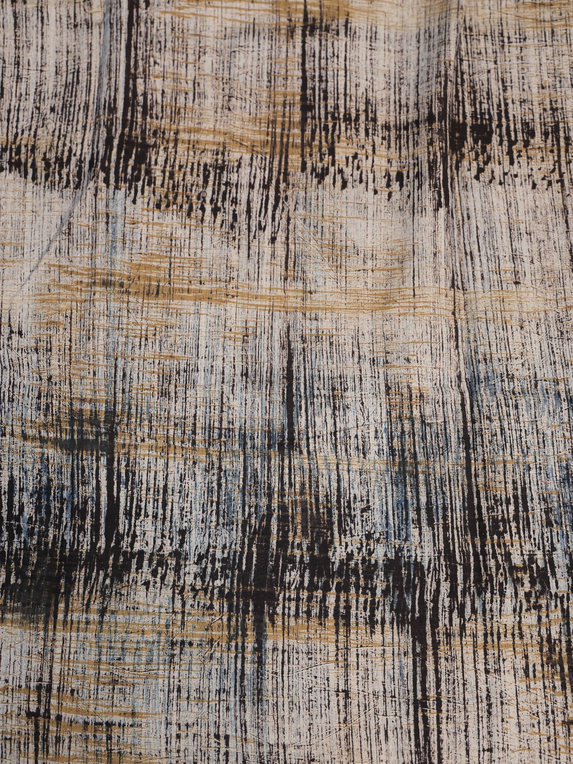 Ajrakh Hand Block Printed Cotton Fabric | Natural Dyes