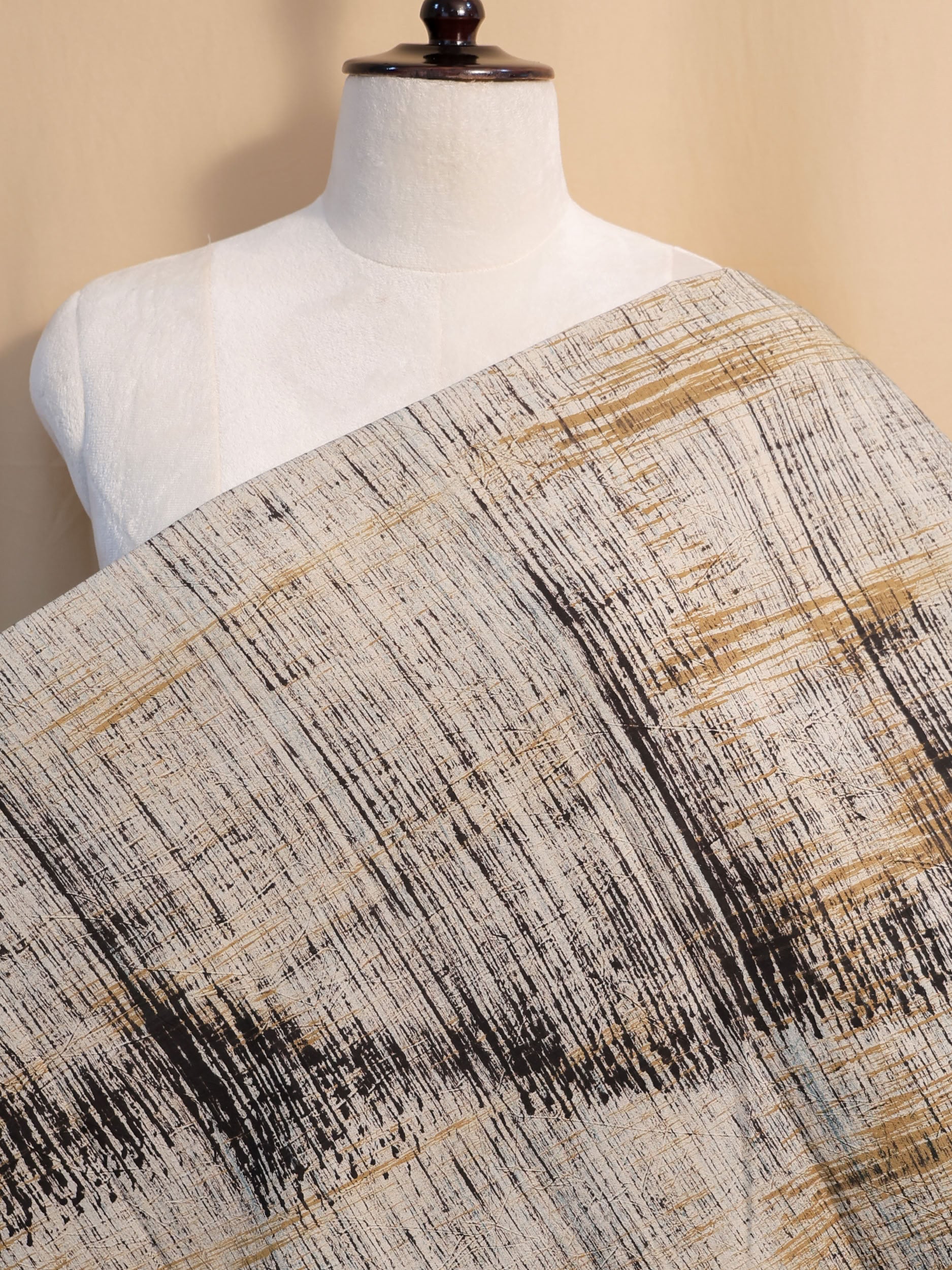 Ajrakh Hand Block Printed Cotton Fabric | Natural Dyes