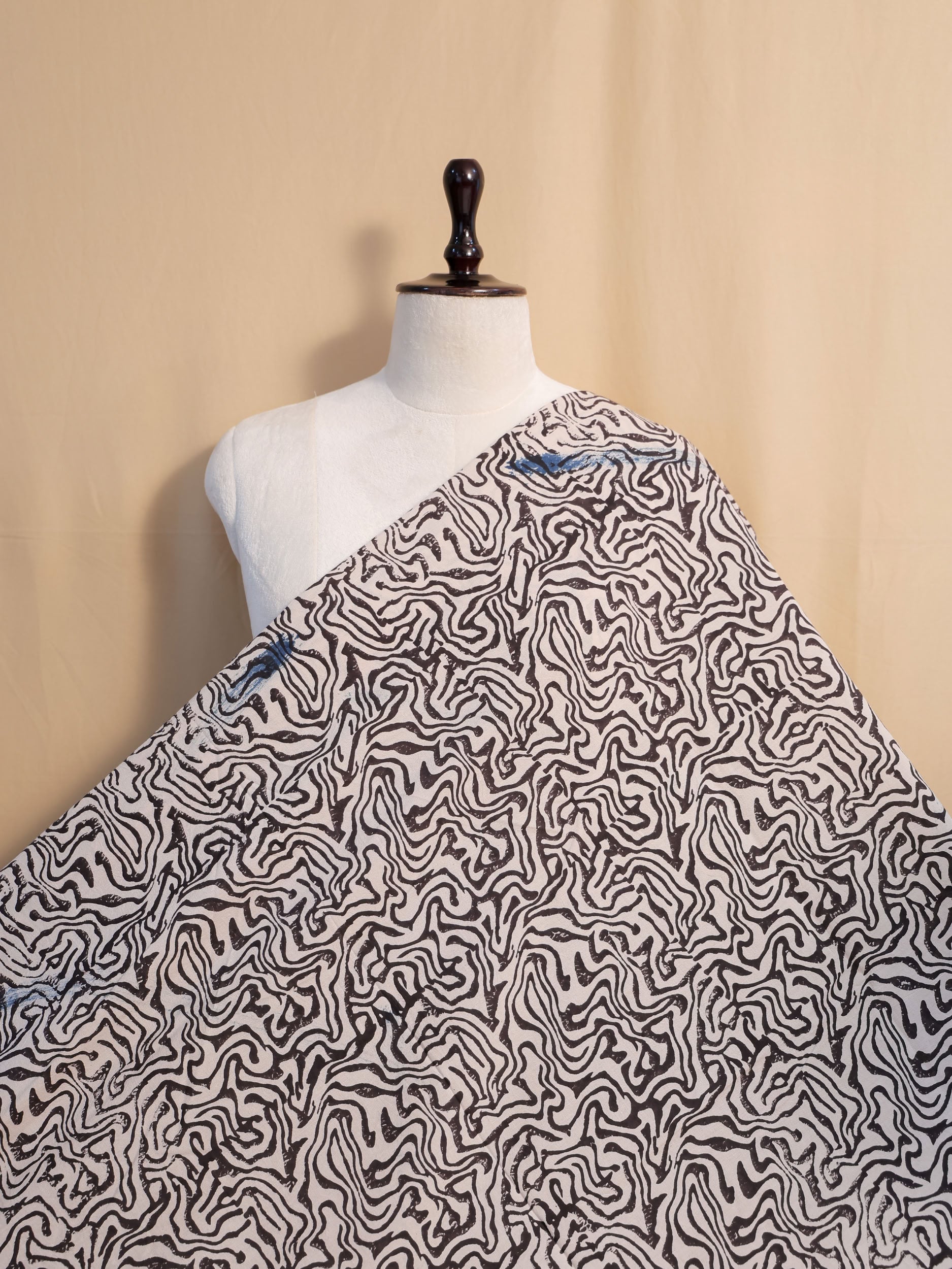 Ajrakh Hand Block Printed Cotton Fabric | Natural Dyes