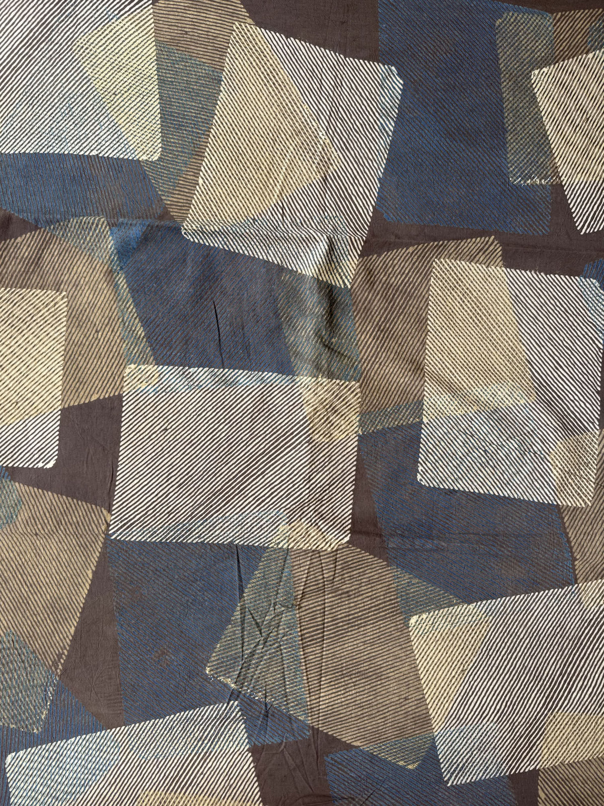 Ajrakh Hand Block Printed Cotton Fabric | Natural Dyes