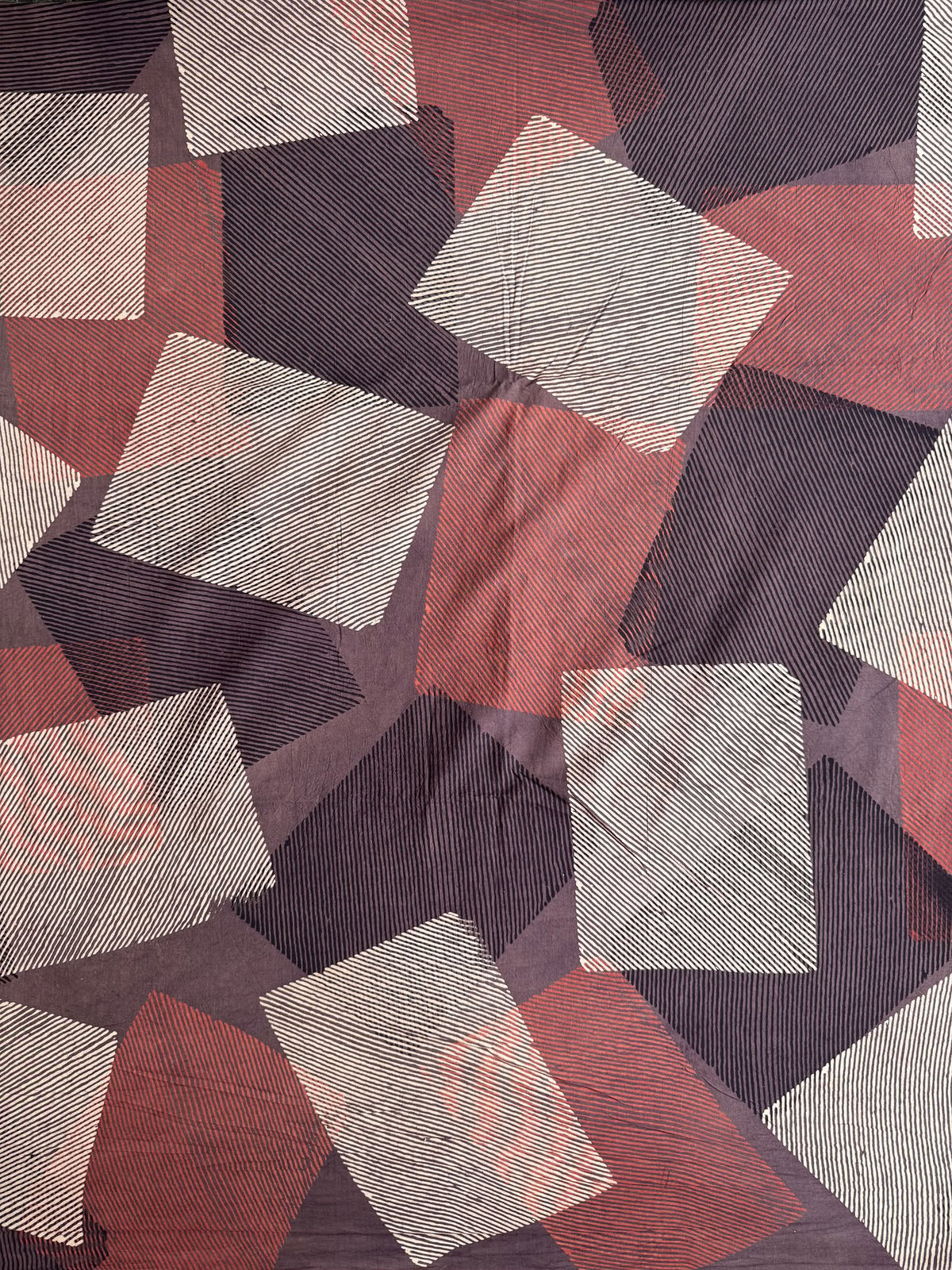 Ajrakh Hand Block Printed Cotton Fabric | Natural Dyes