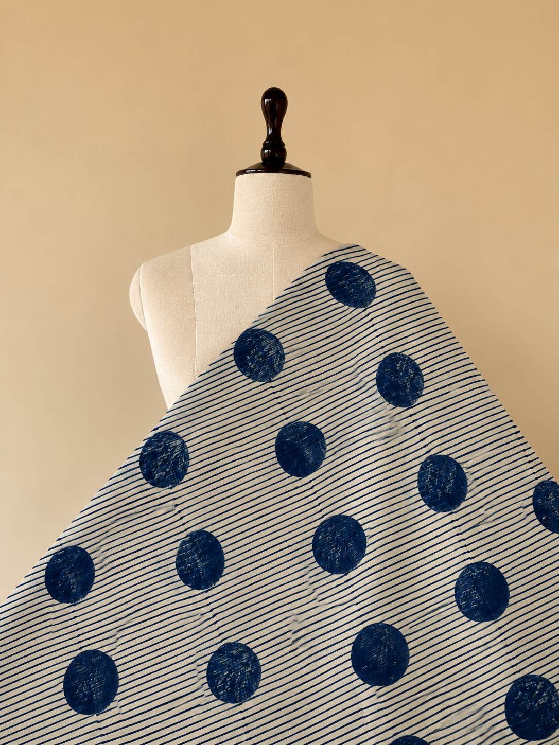 Ajrakh Hand Block Printed Cotton Fabric | Natural Dyes