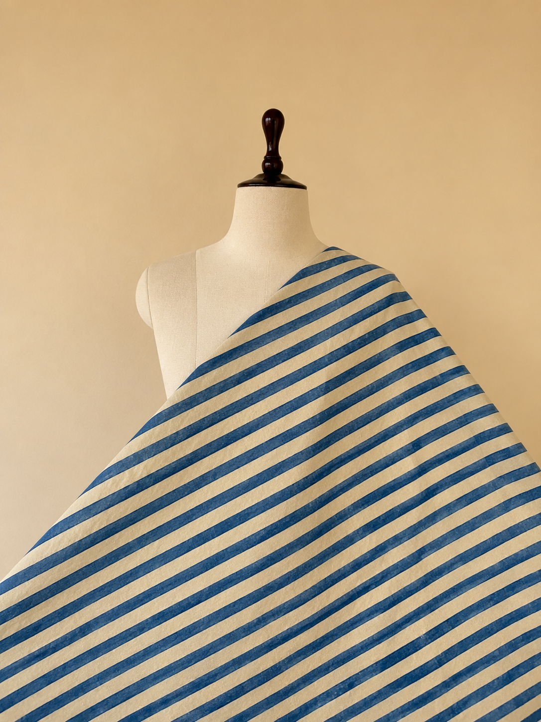 Ajrakh Hand Block Printed Cotton Fabric | Natural Dyes