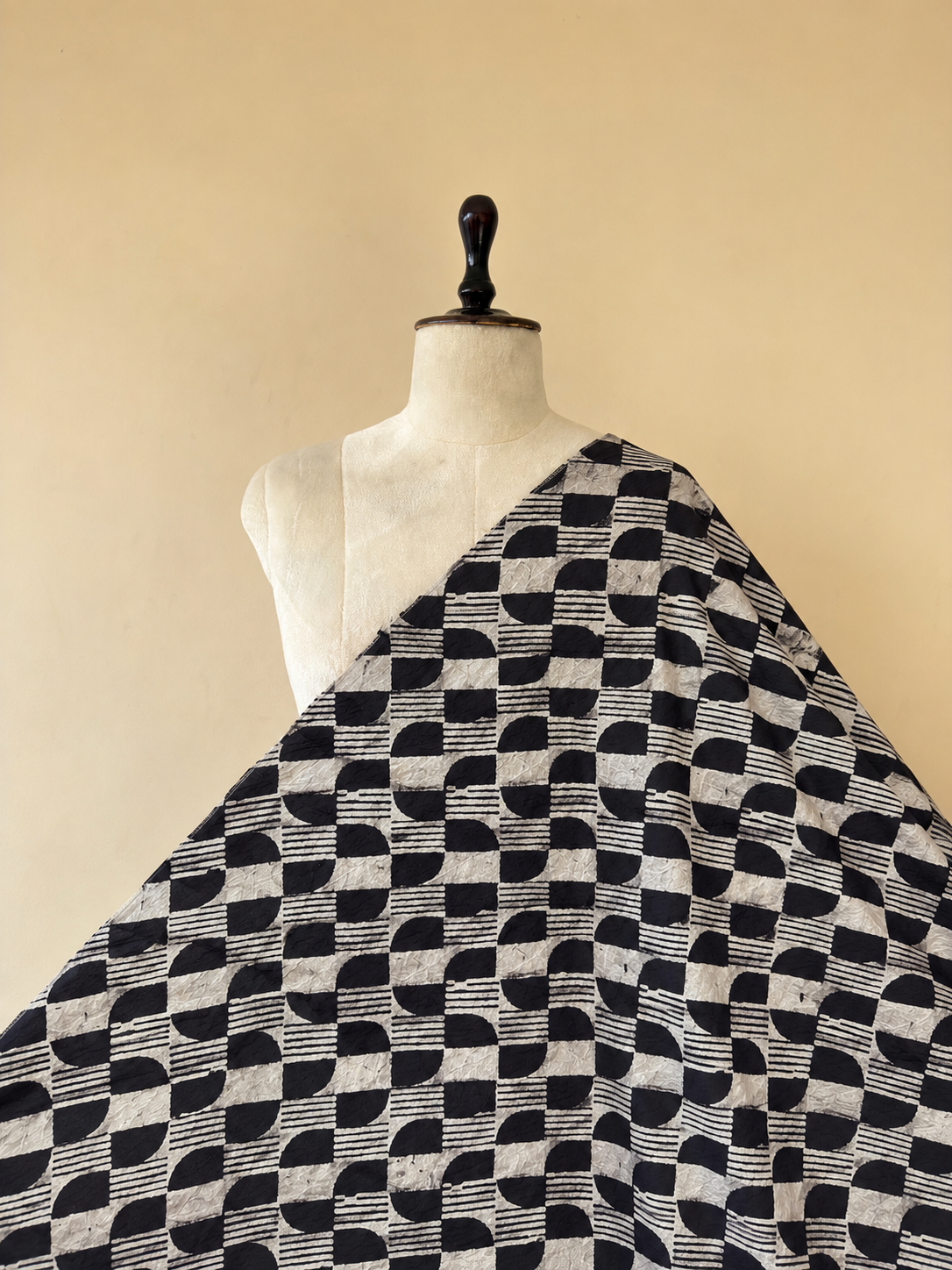 Ajrakh Hand Block Print Cotton Fabric | Natural Dyes