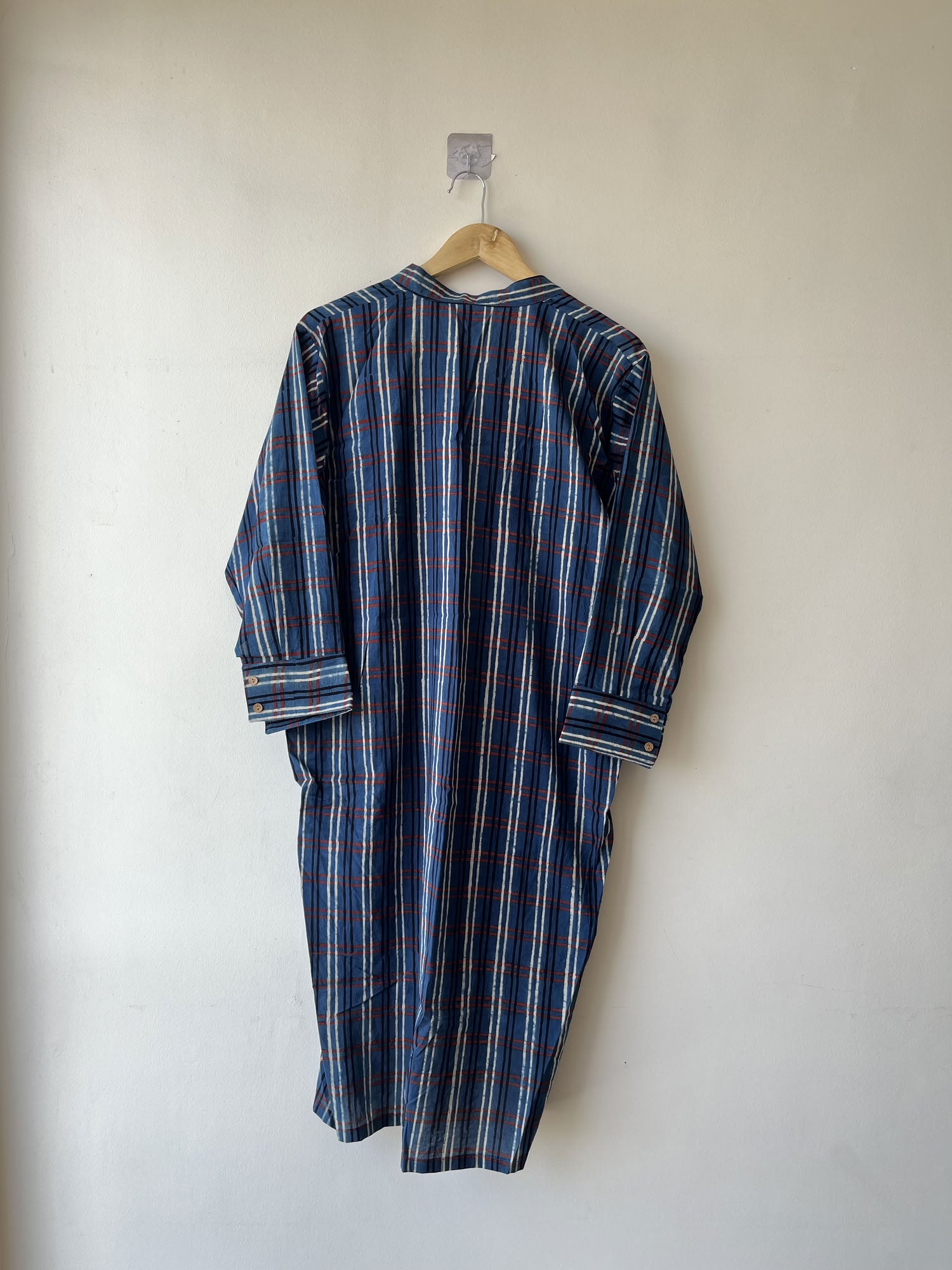 Blue Ajrakh Hand Block Printed Cotton Kurtis | Natural Dyes
