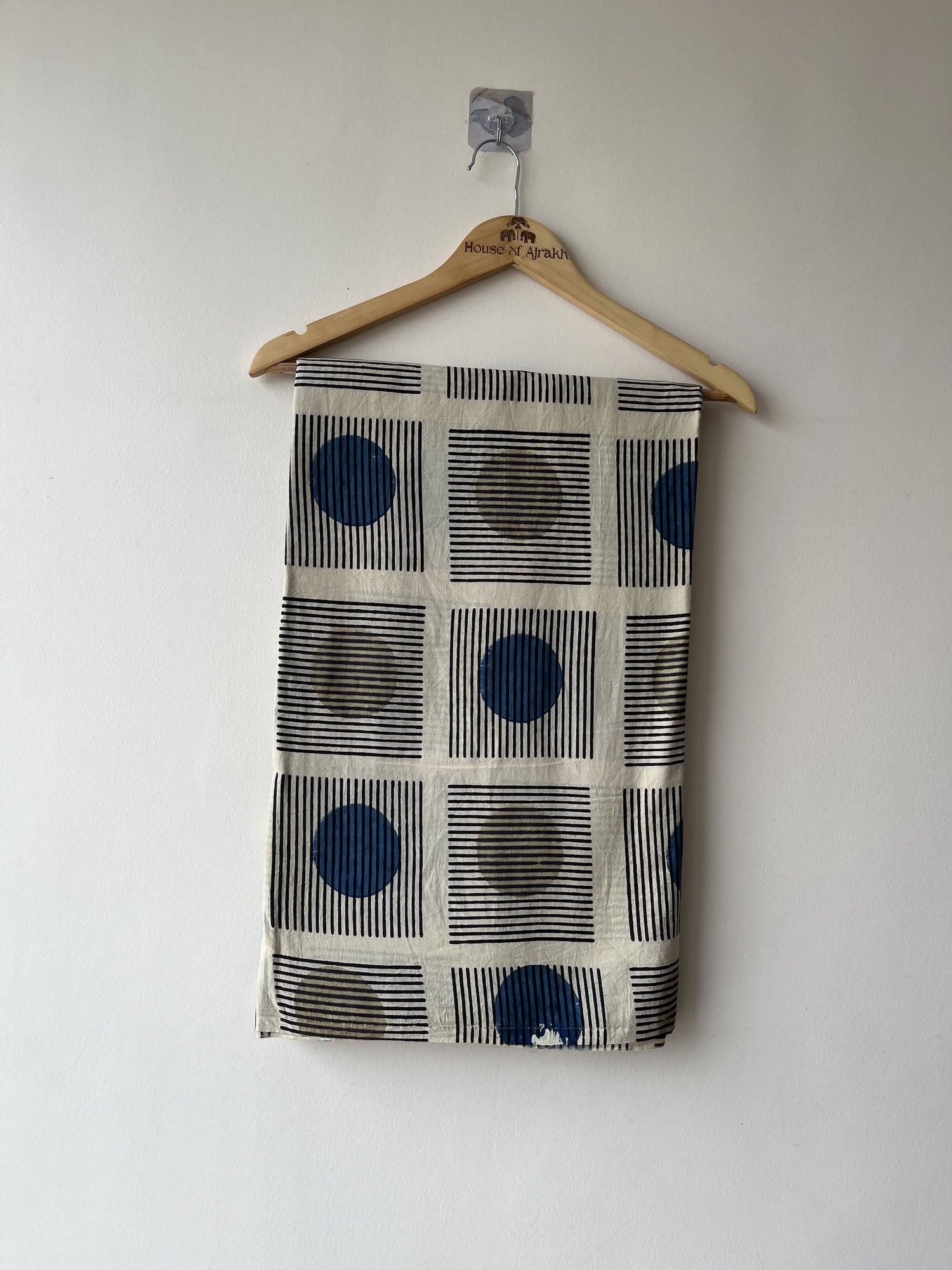 Ajrakh Hand Block Print Cotton Fabric | Natural Dyes