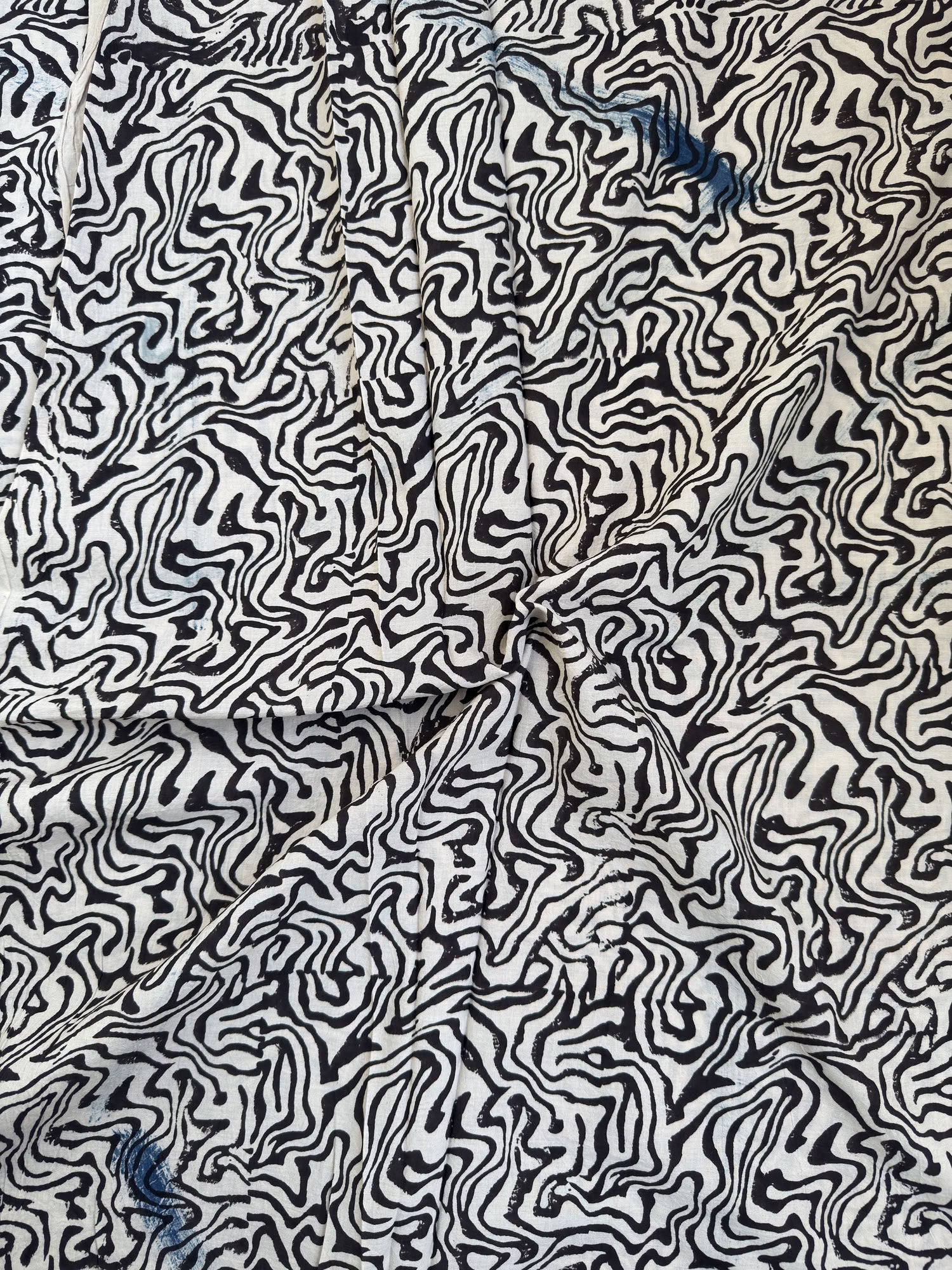 Ajrakh Hand Block Printed Cotton Fabric | Natural Dyes