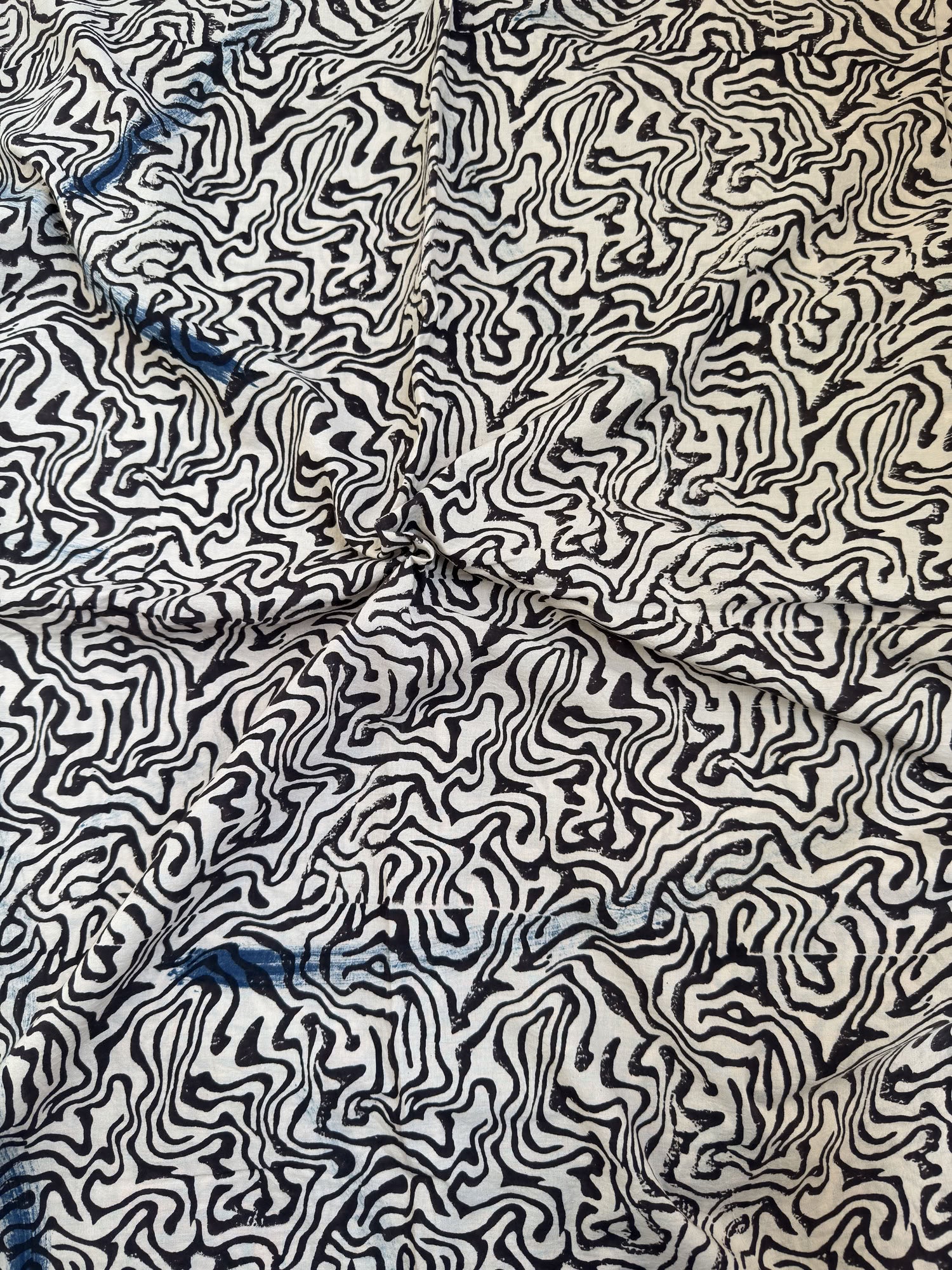 Ajrakh Hand Block Printed Cotton Fabric | Natural Dyes