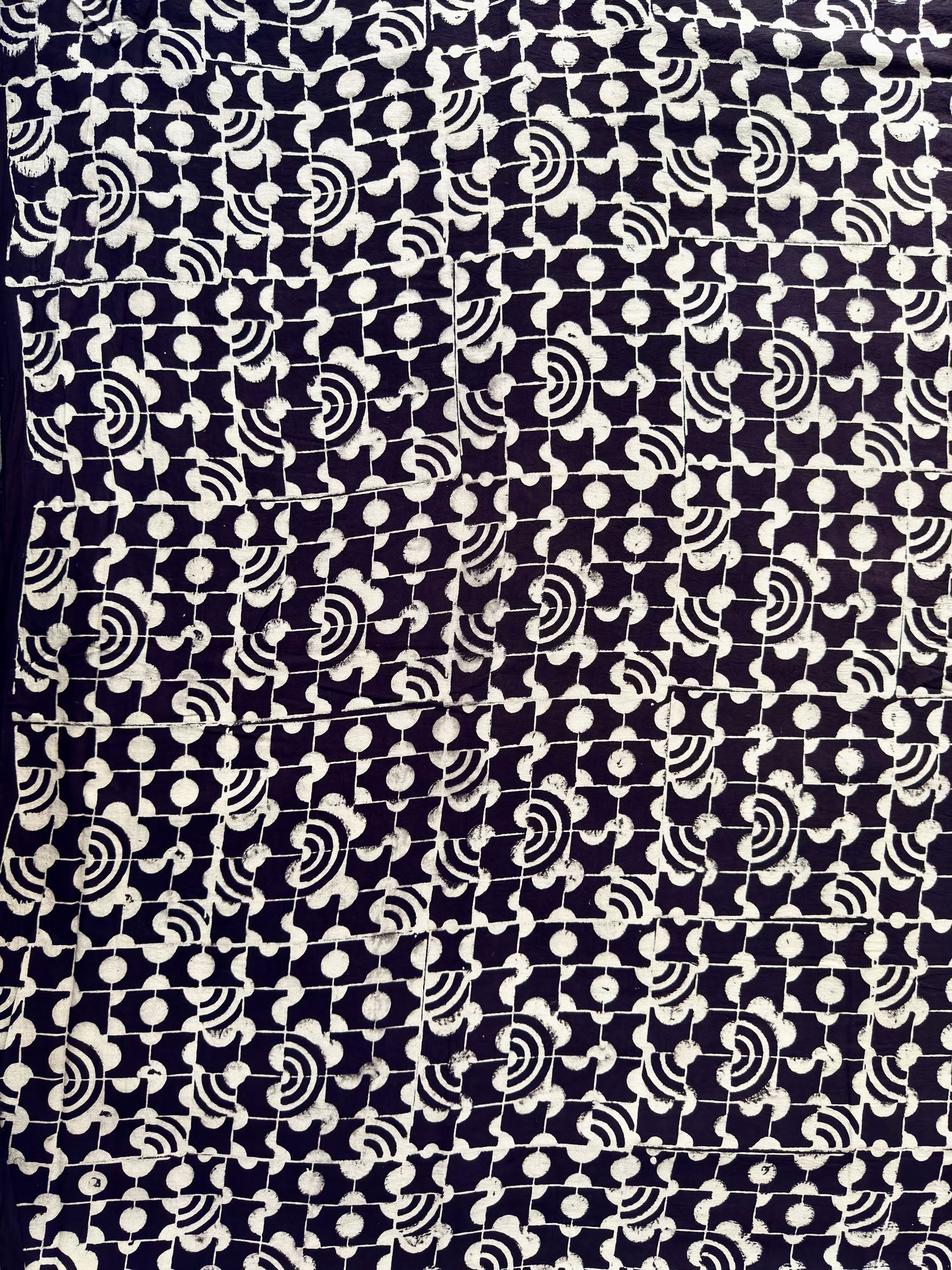 Ajrakh Hand Block Printed Cotton Fabric | Natural Dyes