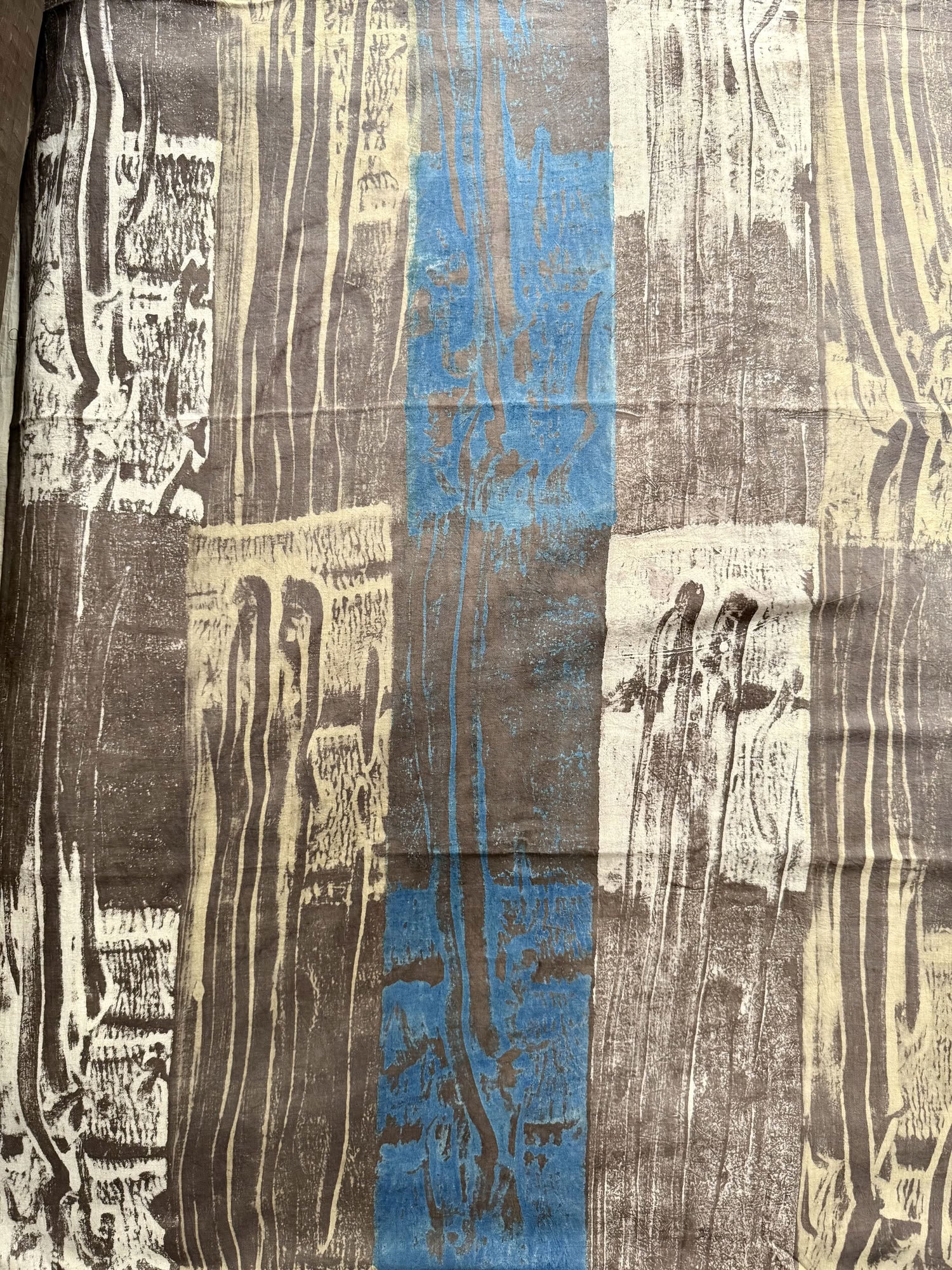 Ajrakh Hand Block Printed Cotton Fabric | Natural Dyes