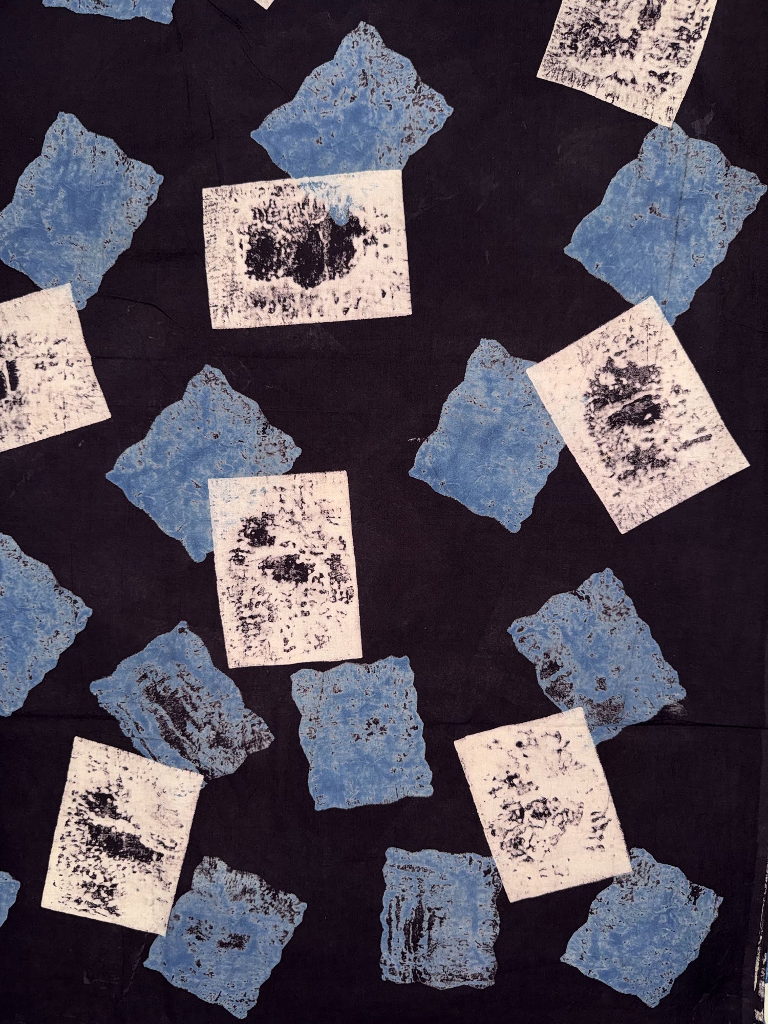 Ajrakh Hand Block Printed Cotton Fabric | Natural Dyes
