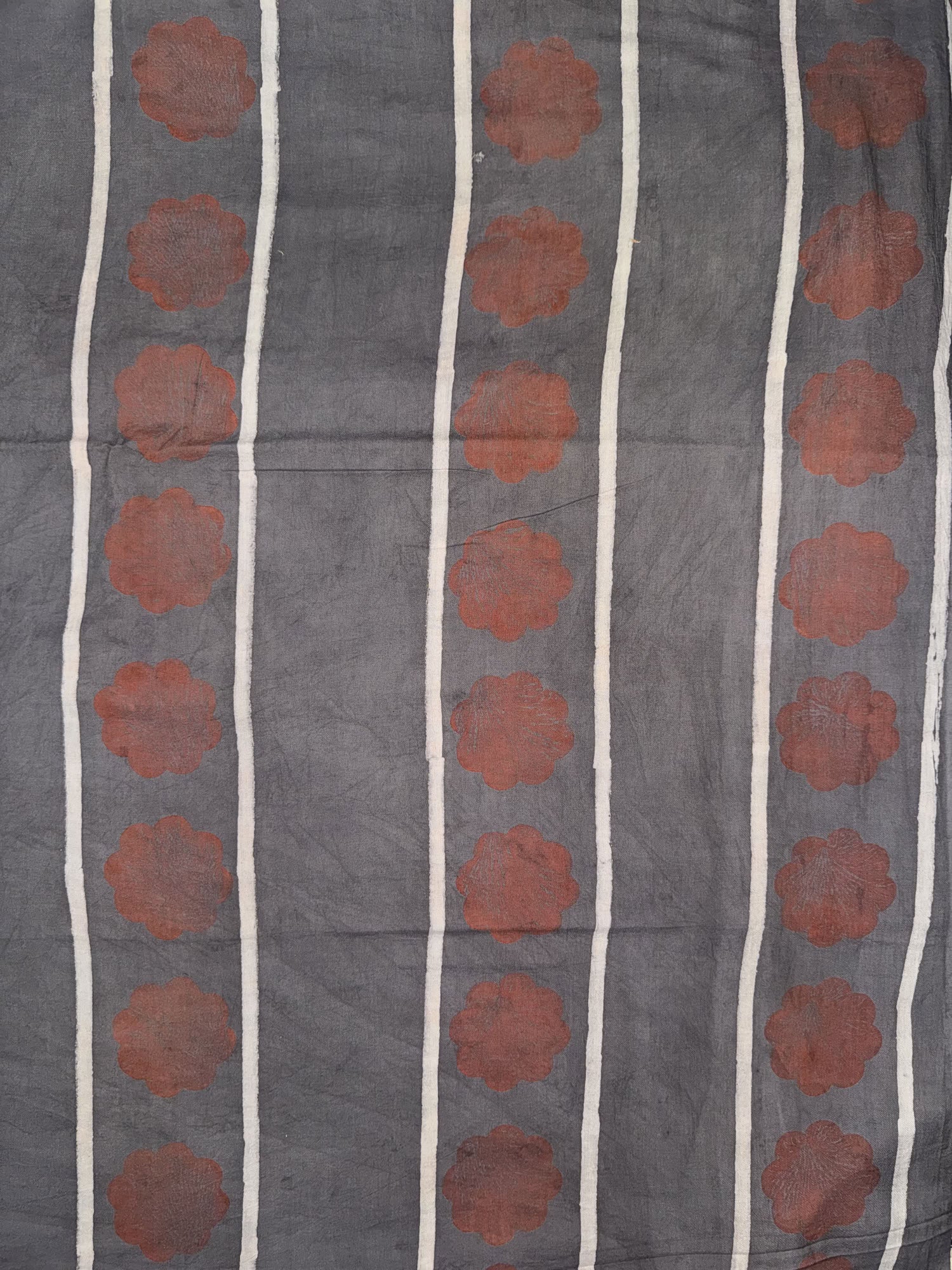 Ajrakh Hand Block Printed Cotton Fabric | Natural Dyes