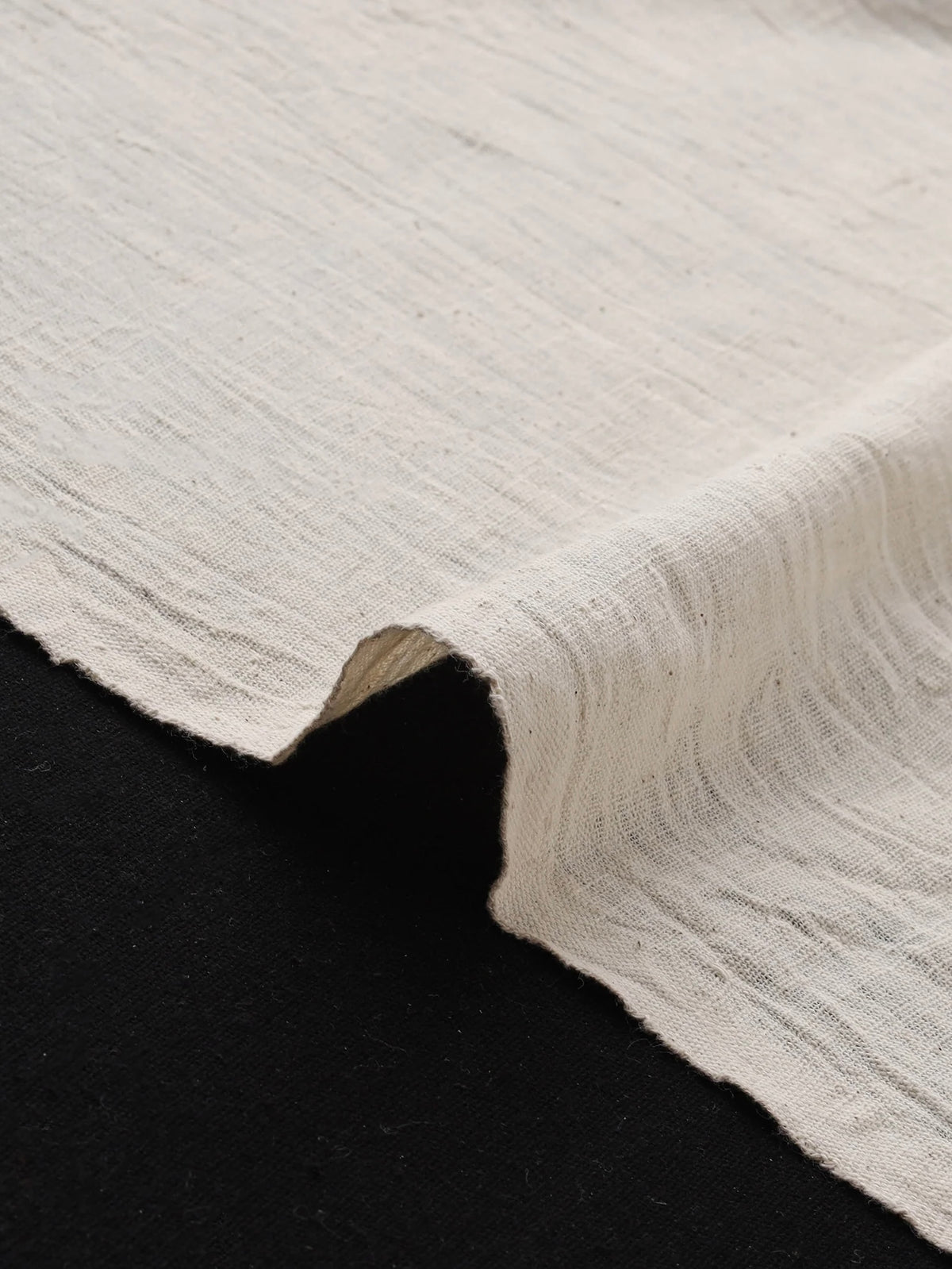 Off-white Handwoven Organic Kala Cotton Fabric | Soft & Breathable