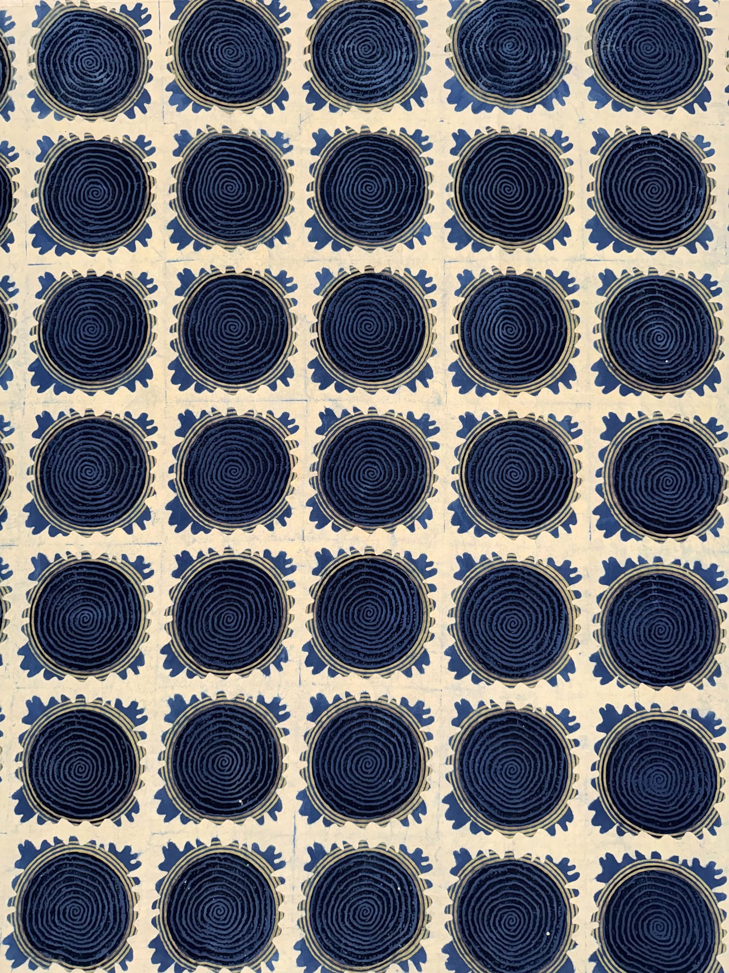 Ajrakh Hand Block Print Cotton Fabric | Natural Dyes