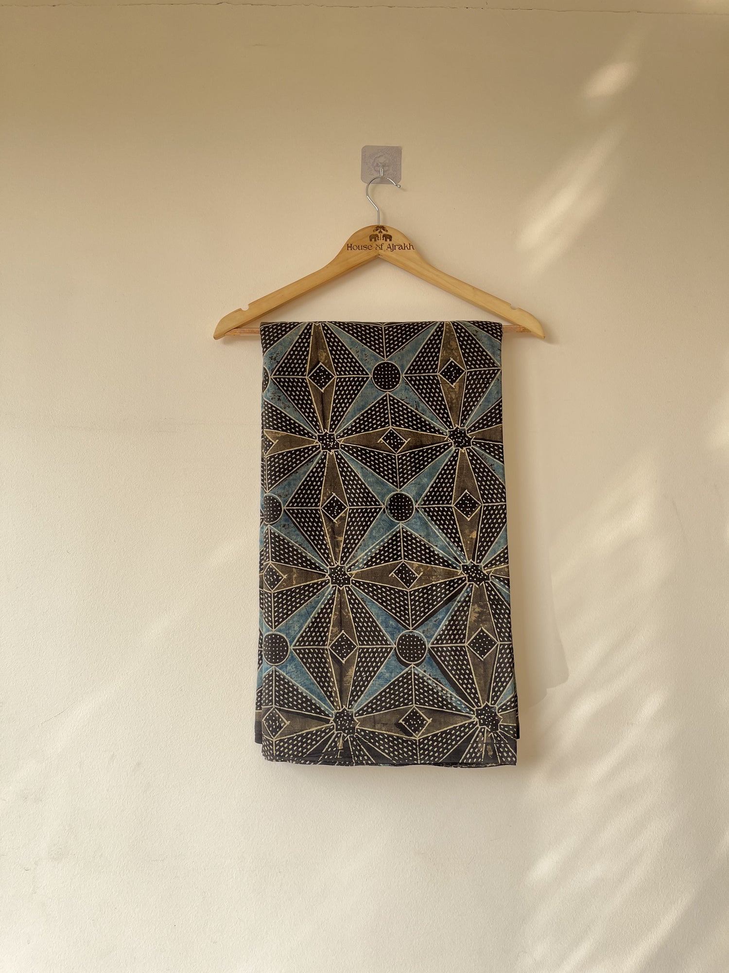 Ajrakh Hand Block Print Cotton Fabric | Natural Dyes