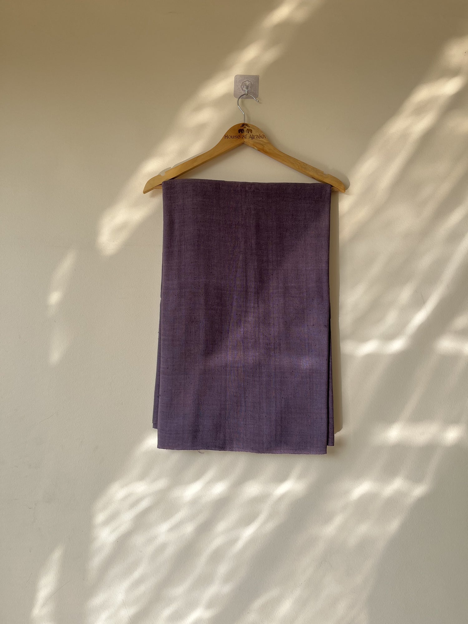 Purple Handwoven Organic Kala Cotton Fabric | Soft & Breathable