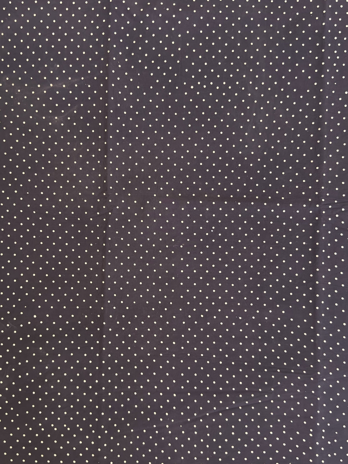Polka Dot Ajrakh Hand Block Printed Cotton Fabric | Natural Dyes