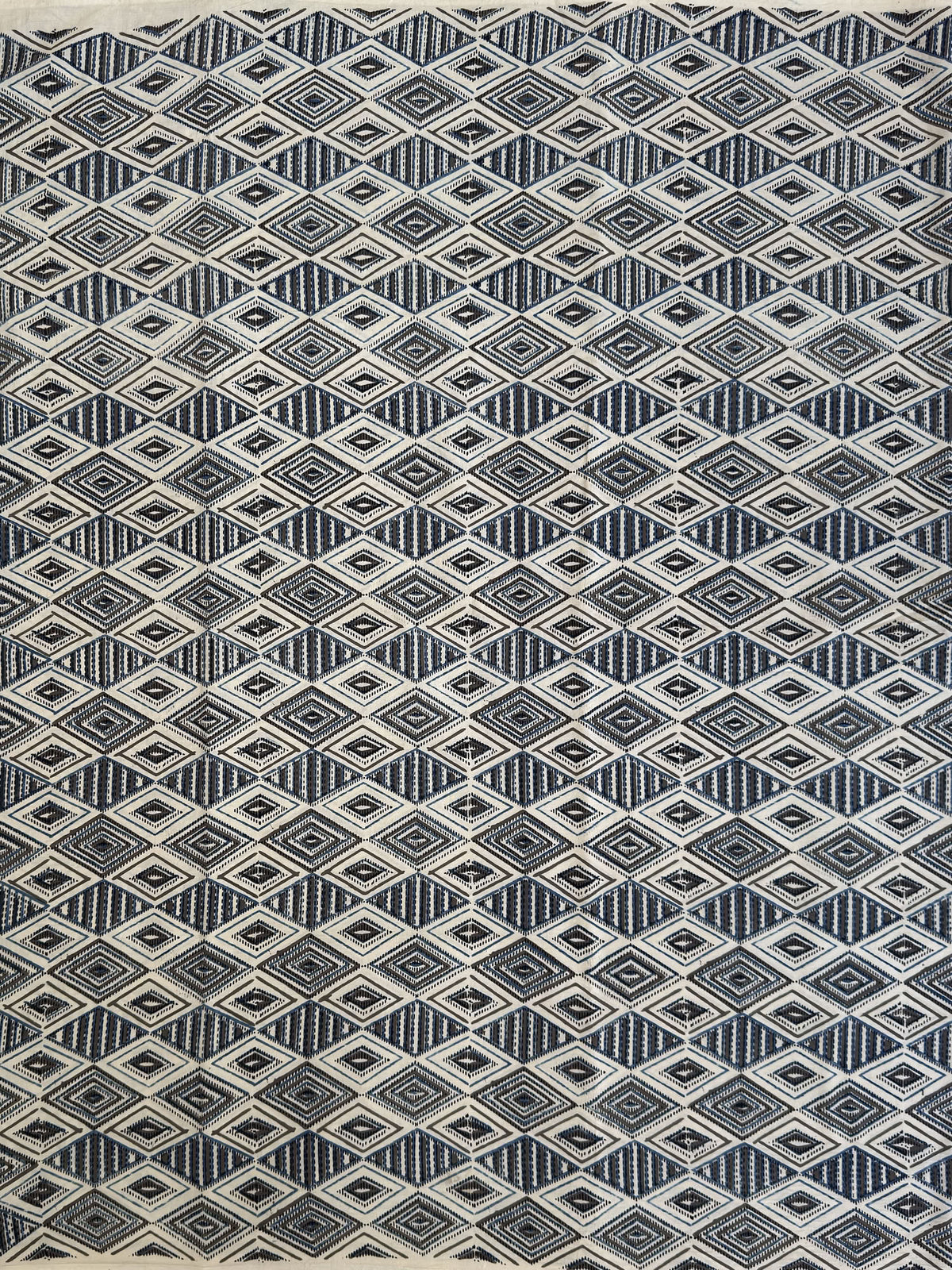 Ajrakh Hand Block Printed Cotton Fabric | Natural Dyes