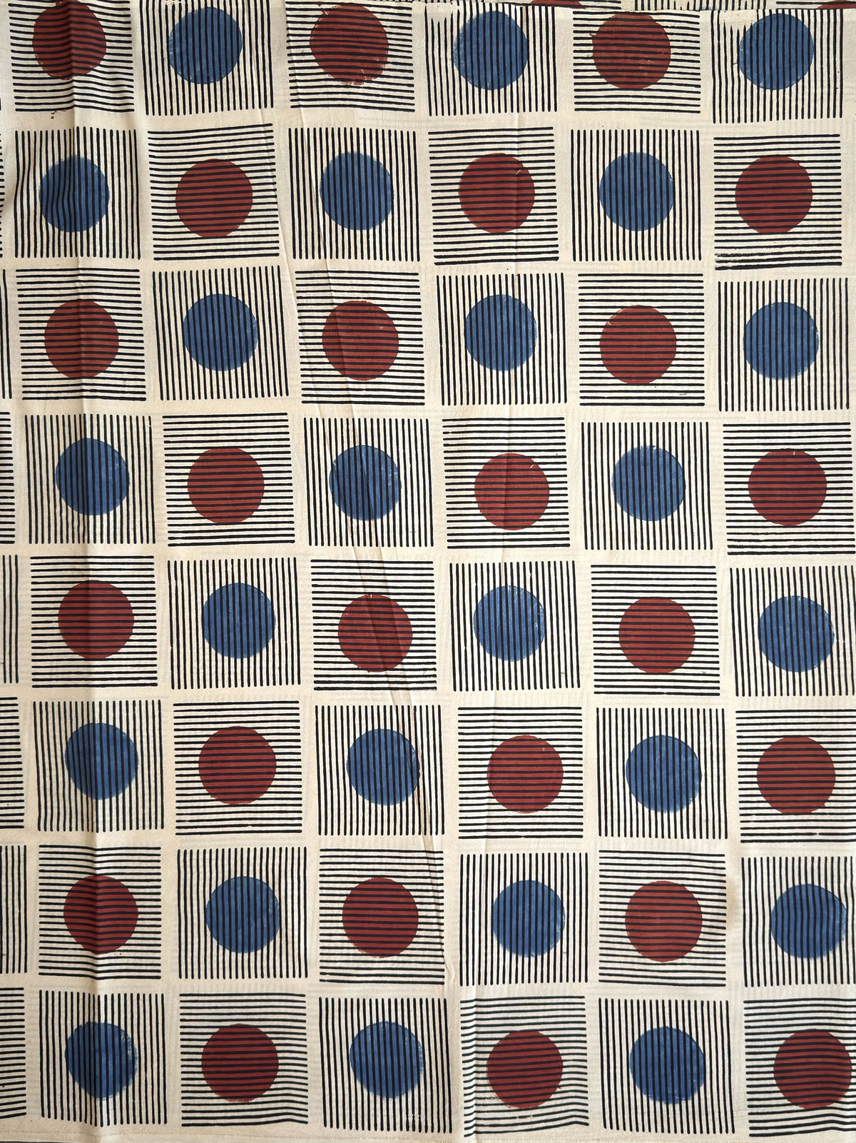 Ajrakh Hand Block Print Cotton Fabric | Natural Dyes