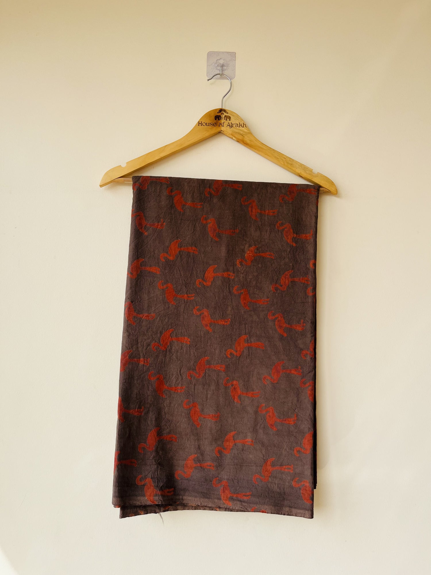 Ajrakh Hand Block Print Cotton Fabric | Natural Dyes