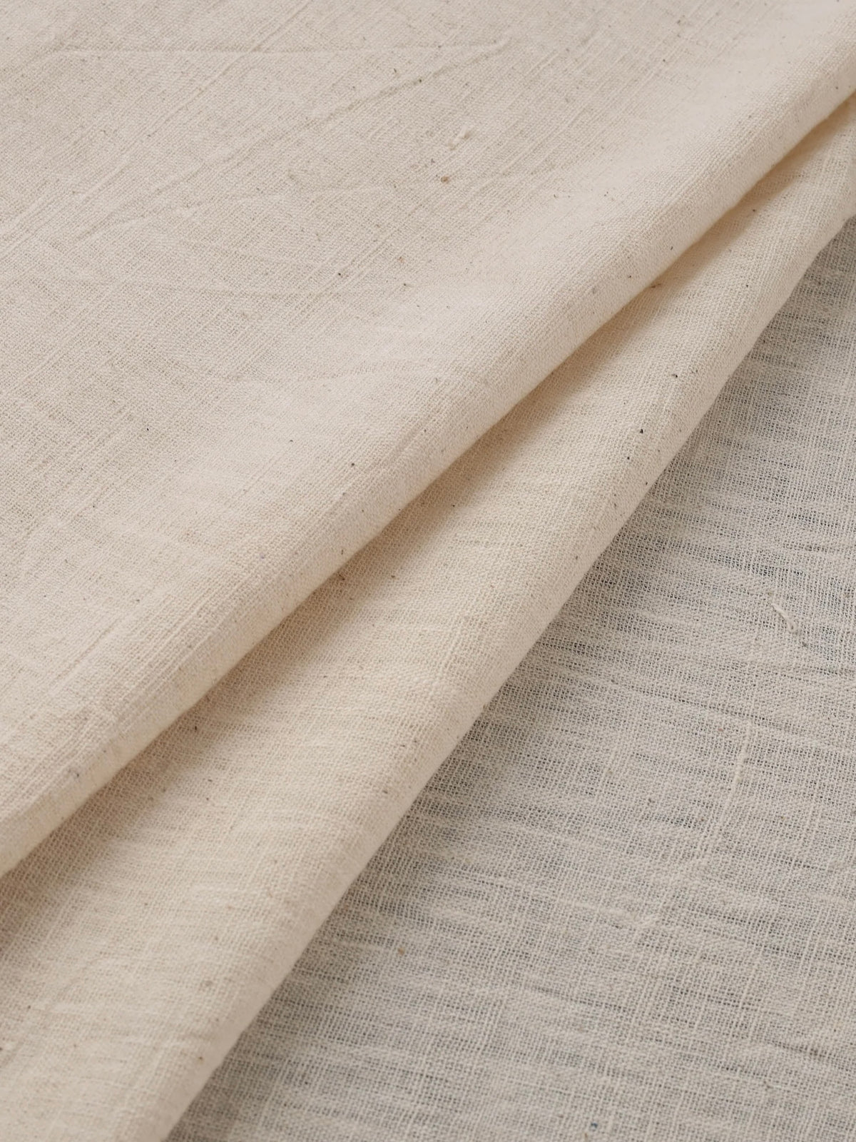 Off-white Handwoven Organic Kala Cotton Fabric